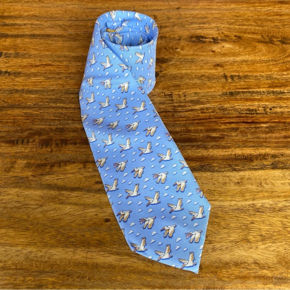 Bird Dog Bay Accessories Bird Dog Bay In Flight Meal Tie Light Blue